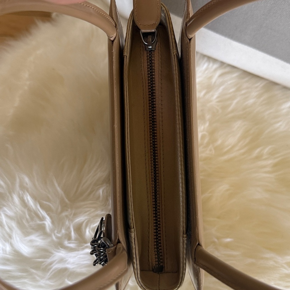 CHRISTIAN DIOR- Authentic 🍀EUC! LADY DIOR!! Beige Top Handle Bag - Picture 9 of 15